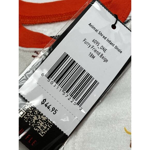 Jack and Sage One Piece Sleeper Baby Size 18mo Animal Shred All Over Print NWT - Picture 8 of 9